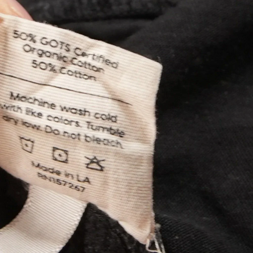 MATE The Label Organic Heavy Weight Cotton Pintuck Jogger Women Sweatpants M